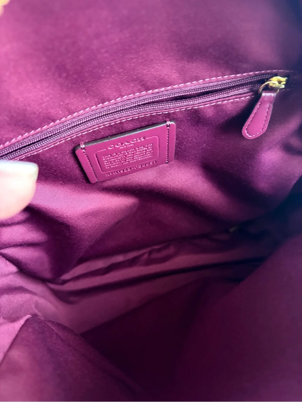 Coach Jordyn Backpack  Signature Plaid Brown/Fuchsia MFSRP $428 NWT